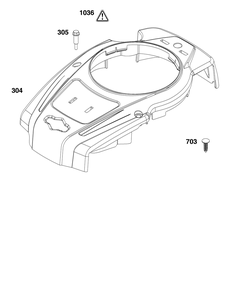 Blower Housing Diagram and Parts List for 123P02-0085-H5 100000 - 19Z999 Briggs and Stratton Engine